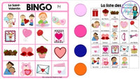 La Saint-Valentin:  French Valetine's Day Digital Bingo Game for Google Slides™