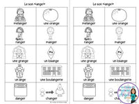 French Phonics Activities: Mon cahier des sons partie 2 {son composé ange}