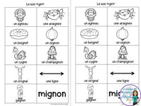 French Phonics Activities: Mon cahier des sons partie 2 {son composé gn}