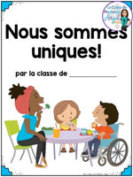 Je suis unique:  French All About Me Emergent Reader