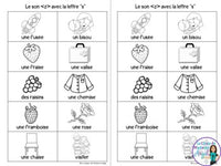 French Phonics Activities: Mon cahier des sons partie 2 {son z avec la lettre s}