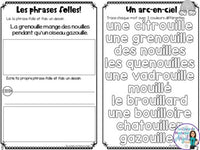 French Phonics Activities: Mon cahier des sons partie 2 -le son composé ouill(e)