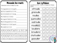 French Phonics Activities: Mon cahier des sons partie 2 -le son composé ouill(e)