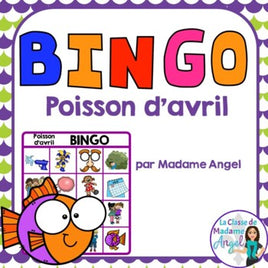 Poisson d'avril:  French April Fool's Day Themed Bingo Game