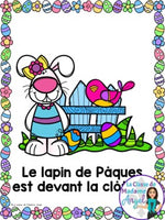 Pâques:  French Easter Emergent Reader with Prepositions