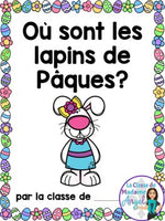 Pâques:  French Easter Emergent Reader with Prepositions