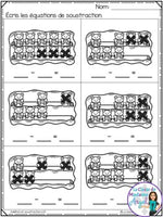 Addition et soustraction à 10: French Addition and Subtraction to 10 (printemps)