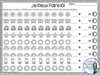 Addition et soustraction à 10: French Addition and Subtraction to 10 (printemps)