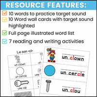 French Phonics Activities: Mon cahier des sons {le son CL}