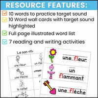 French Phonics Activities: Mon cahier des sons {le son FL}