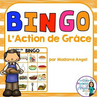 Action de Grâce:  French Thanksgiving Bingo Game