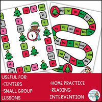 Noël | French Christmas Phonics Board Games | French Vowel Sounds