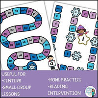 L'hiver | French Winter Phonics Board Games | French Vowel Sounds