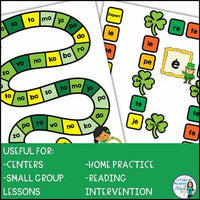 La Saint Patrick | French Phonics Board Games | French Vowel Sounds