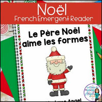 Noël | Les formes | French 2D Shapes Christmas Emergent Reader