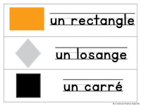 Les formes géométriques - 2D Shape Geometry Centers for Primary French Immersion