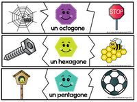 Les formes géométriques - 2D Shape Geometry Centers for Primary French Immersion