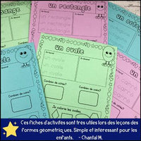 Les formes géométriques | French 2D Shapes Printables